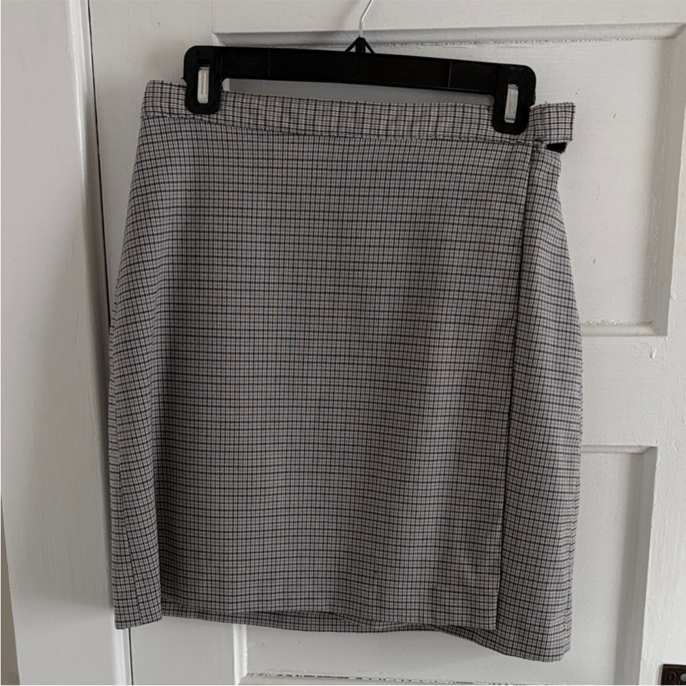 GAP Checkered Wrap Skirt